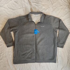 Columbia Hart Mountain Gray Full Zip Jacket  Size 5XT New With Tags